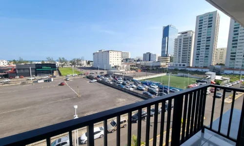balcony view city skyline