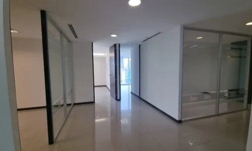 corredores con luz natural oficina en renta Torre 1519