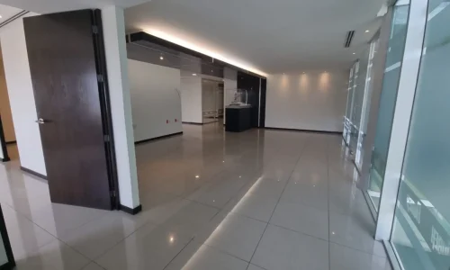sala espacio luz natural oficina en renta Torre 1519